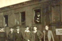 dojezdżajcu uczniowie od strony Slowika lata tuż powojenne